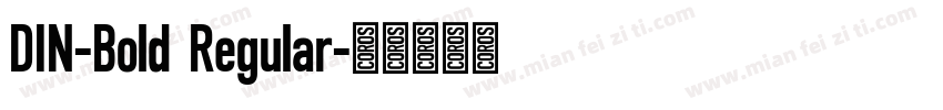 DIN-Bold Regular字体转换